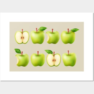 Granny Smith apple Posters and Art